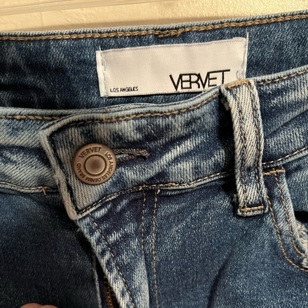 Vervet By Flying Monkey Distressed Straight Jeans View 6